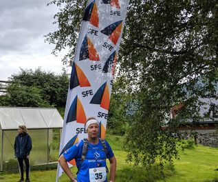 Arve Einar Sørland ved start